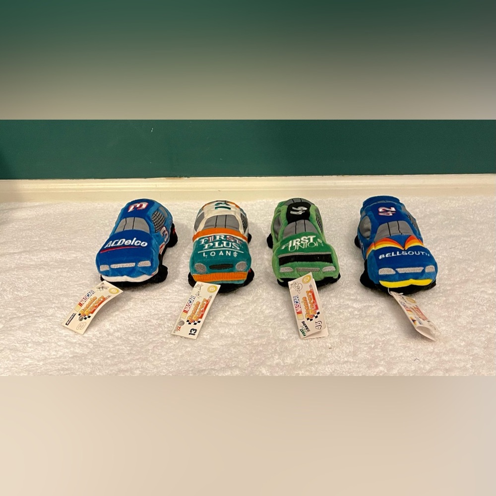 Lot of 4 NASCAR Beanie Racers #3, #13, #42 & #46. Displayed only.• - Picture 2 of 12